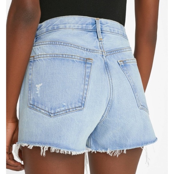 Frame Le Brigette Short Women's Distressed Denim Shorts - Light blue - Picture 2 of 5
